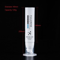 cosmetic packaging tube 100g-120g facial cleanser with Massage brush applicator soft tube squeeze tube